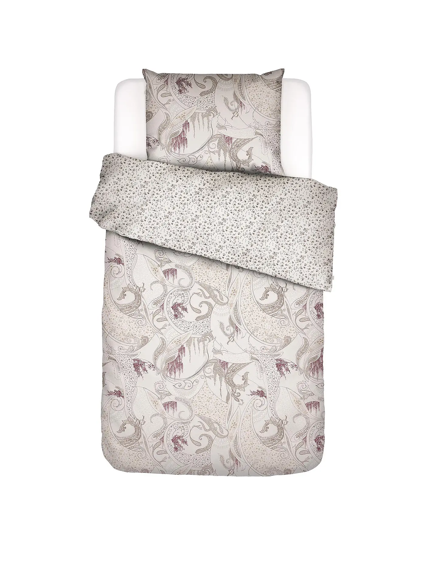 ESSENZA | Satin Bettwäsche 70x90cm / 140x200cm Verena Lovely Lilac | 